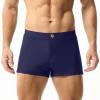 Boxer Shorts for Men Solid Boxer Shorts with Button Fly Classic Mens Underwear Boxers Homewear Dark Blue view 2