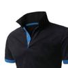Maiyifu-GJ Men's Short Sleeve Polo Shirts Casual Slim Fit Basic Designed Cotton Shirts Slim Fit Golf T Shirt (Black bu,Small) view 2