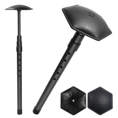 CAJDEOPYE Golf Travel Bag Support Rod Club Protector Pole Cover Aluminum Adjustable 4 Telescoping SectioGolf Club Bag Accessories Support System for Golf Bag Durable Portable/2442, Black, 464895