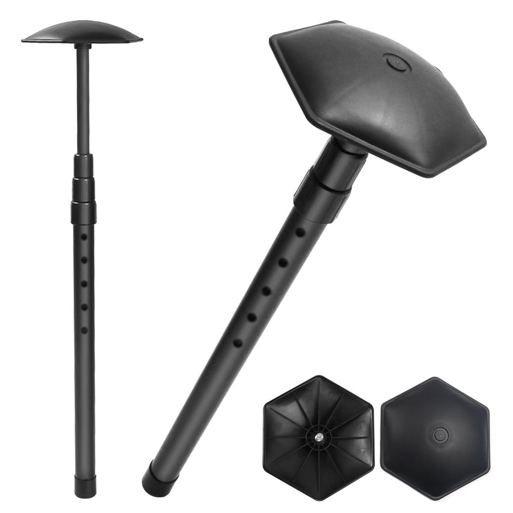 CAJDEOPYE Golf Travel Bag Support Rod Club Protector Pole Cover Aluminum Adjustable 4 Telescoping SectioGolf Club Bag Accessories Support System for Golf Bag Durable Portable/2442, Black, 464895