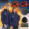 BOXIACEY Heated Coat for Women Rechargeable Heating Jacket Electric Warming Coat Heated Jacket with Detachable Hood view 2
