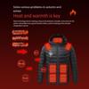 BOXIACEY Heated Coat for Women Rechargeable Heating Jacket Electric Warming Coat Heated Jacket with Detachable Hood view 3