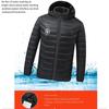 BOXIACEY Heated Coat for Women Rechargeable Heating Jacket Electric Warming Coat Heated Jacket with Detachable Hood view 4