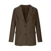 Blazers for Women Casual Open Front Long Sleeve Work Office Blazer Jacket Fashion Button Lapel Blazer with Pockets, view 4