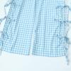 Y2K Gingham Pants for Women Bow Tie Side Slit Wide Leg Lounge Loose Fit Plaid Trousers Teen Girls Going Out Pants view 3