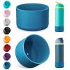 2PCS Silicone Water Bottle Boot for Owala 24oz, Protective Bottom Bumper Anti-Slip Sleeve for FreeSip, Twist, and Flip Stainless Steel Bottles, Dishwasher Safe and BPA Free(Dark Blue) view 1