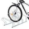 CUMYZO Bicycle Stand for 4 Bikes Floor Freestanding Galvanized Steel,Sporting Goods,Outdoor Recreation,Cycling,Bicycle Accessories,Bicycle Stands & Storage,Silver,6kg/13.2ib view 2