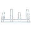 CUMYZO Bicycle Stand for 4 Bikes Floor Freestanding Galvanized Steel,Sporting Goods,Outdoor Recreation,Cycling,Bicycle Accessories,Bicycle Stands & Storage,Silver,6kg/13.2ib view 3