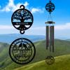 Personalized Anniversary Wind Chime Gift,10th15th 20th 25th 30th 35th 40th 50th 60th 70th Any Year Anniversary Wedding Gift for Couple,Custom Anniversary Wind Chime Gifts for Him Her and Parents view 1