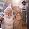 Personalized Anniversary Wind Chime Gift,10th15th 20th 25th 30th 35th 40th 50th 60th 70th Any Year Anniversary Wedding Gift for Couple,Custom Anniversary Wind Chime Gifts for Him Her and Parents view 3