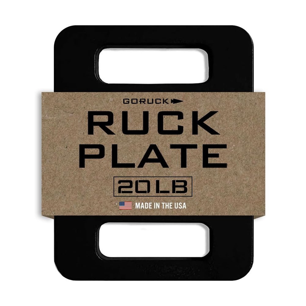 GORUCK Ruck Plate 20LB - USA Made Weighted Plates for Rucking, Strength Training & Fitness, Compatible w/Rucker & Ruck Plate Carrier