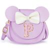 Aganmi Initial Toddler Purse Pretty Little Girl Purse Kids Wallet Crossbody Bag Cute Easter Halloween Christmas Birthday Gift for Daughter Granddaughter Niece Little Sister Step Daughter (Purple P) view 1