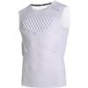 COOLOMG Youth Boys Chest Rib Protector + Boys Compression Shorts with Cup, White M view 2