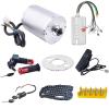 36V Motor Kit 1000W Electric Brushless DC Motor Kit 5.7N.M Go Kart Electric Motor 3100RPM Electric Dirt Bike Motor No Bracket BLDC Motor for Electric Scooter Ebike Controller Ebike Throttle with Key view 1