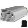 Aluminium Foil Sleeping Mat Foam Mats 7mm Thick Outdoor Double-Sided Moisture-Proof Foldable Tent Floor Mat Heat Insulating Blanket Thermal Camping Ultralight Silver(1m x 2m) view 1