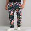 Lars Amadeus Floral Printed Pants for Men's Contrasting Colors Flat Front Flower Pattern Dress Pants 30 Black view 2