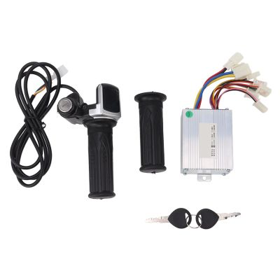 EIMSOAH Brushed Speed Controller for MX350 Electric Scooter, 24V 350W, with Throttle Grip, LCD Power Display, Aluminum Housing