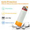 2PCS Silicone Water Bottle Boot for Owala 40oz, Protective Bottom Bumper Anti-Slip Sleeve for FreeSip, Twist, and Flip Stainless Steel Bottles, Dishwasher Safe and BPA Free(Orange) view 3