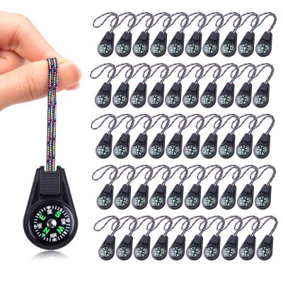 50 Pack Kids Compass Bulk Mini Compass for Kids,Children's Classroom Compass for Navigation Lesson,Plastic Compass for Party Favor/Hiking/Boy Scout/Outdoor Survival (Black)