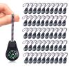 50 Pack Kids Compass Bulk Mini Compass for Kids,Children's Classroom Compass for Navigation Lesson,Plastic Compass for Party Favor/Hiking/Boy Scout/Outdoor Survival (Black)