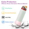 2PCS Silicone Water Bottle Boot for Owala 40oz, Protective Bottom Bumper Anti-Slip Sleeve for FreeSip, Twist, and Flip Stainless Steel Bottles, Dishwasher Safe and BPA Free(Pink) view 3