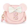Aganmi Toddler Purse Little Girls Wallet Personalized Flower Girl Gift Crossbody Bag for Wedding Day Initial Letter Kids Purse Halloween Christmas New Year Birthday Gift for Girls age 2-8 (Pink S) view 1