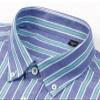 Men's Cotton Striped Checkered Long Sleeve Shirt Pocket Button-Down Plaid Versatile Casual Shirts 16 3XL view 2