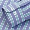 Men's Cotton Striped Checkered Long Sleeve Shirt Pocket Button-Down Plaid Versatile Casual Shirts 16 3XL view 3
