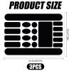 PEUTIER 3 Sheets Bike Frame Protection Tape Sticker, Bicycle Chainstay Protector Adhesive Bicycle Chain Guard Protector Film Cover for Mountain Bike Chain Road Bike Folding Frame Front Fork (Black) view 2
