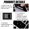 PEUTIER 3 Sheets Bike Frame Protection Tape Sticker, Bicycle Chainstay Protector Adhesive Bicycle Chain Guard Protector Film Cover for Mountain Bike Chain Road Bike Folding Frame Front Fork (Black) view 3