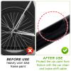 PEUTIER 3 Sheets Bike Frame Protection Tape Sticker, Bicycle Chainstay Protector Adhesive Bicycle Chain Guard Protector Film Cover for Mountain Bike Chain Road Bike Folding Frame Front Fork (Black) view 4