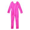 JEYPINMI Toddler Girls Unitards Gymnastics Long Sleeves Full Body Ballet Leotards Dance Bodysuit 4-14 Years Hot Pink 10 Years view 4