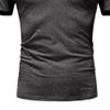 JEKE-DG Men's Slim Fit Color Matching Polo Shirt Lightweight Soft Golf Lapel T Shirt Casual Solid Short Sleeve T-Shirts (Dark Grey Black,XL) view 4