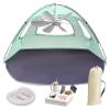 Portable Summer Beach Tent, Mini Portable Beach Tent with Fan, Beach Tent Sun Shelter, Beach Tents for Family with Inflatable Foot Bath for Beach, Portable Easy Beach Tent Fan(Small) view 1