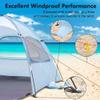 Portable Summer Beach Tent, Mini Portable Beach Tent with Fan, Beach Tent Sun Shelter, Beach Tents for Family with Inflatable Foot Bath for Beach, Portable Easy Beach Tent Fan(Small) view 3