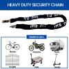 Bike Chain Lock, Bicycle Lock with 2 Keys, Bike Locks Heavy Duty Anti Theft, Bike Lock Chains for Motorbikes, Trucks, Iron Gates, Trolleys, Scooters (Black) view 4