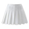 Nileafes Little Kid Pleated Tennis Skirt with Short Girl Athletic Uniform Skorts Sport Golf Cheer Skirts Size 110 (3-4 Years,139-White) view 1