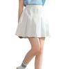 Nileafes Little Kid Pleated Tennis Skirt with Short Girl Athletic Uniform Skorts Sport Golf Cheer Skirts Size 110 (3-4 Years,139-White) view 4