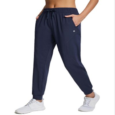 baleaf Fleece Lined Pants Joggers Women Winter Running Gear Waterproof Thermal Sweatpants Cold Weather Hiking Jogging Navy XL