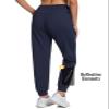 baleaf Fleece Lined Pants Joggers Women Winter Running Gear Waterproof Thermal Sweatpants Cold Weather Hiking Jogging Navy XL view 2