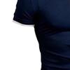 JEKE-DG Men's Slim Fit Color Matching Polo Shirt Lightweight Soft Golf Lapel T Shirt Casual Solid Short Sleeve T-Shirts (Navy Blue White,6XL) view 2