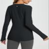 baleaf Women's Fleece Shirts Thermal Tops Long Sleeve Zipper Pocket Brushed Fabric Comfy Soft Warm Base Layer Cold Wearther Gear Thumbholes Black S view 2