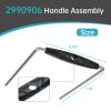 2990906 Handle Assembly Compatible with Minn Kota Quick Release Bracket 1854021 (MKA-21) and 1854017 (RTA-17), Handle Measures 5-3/4" in Width view 2