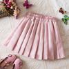 Nileafes Little Kid Pleated Tennis Skirt with Short Girl Athletic Uniform Skorts Sport Golf Cheer Skirts Size 150 (7-8 Years,139-Pink) view 2