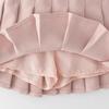 Nileafes Little Kid Pleated Tennis Skirt with Short Girl Athletic Uniform Skorts Sport Golf Cheer Skirts Size 150 (7-8 Years,139-Pink) view 3