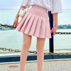 Nileafes Little Kid Pleated Tennis Skirt with Short Girl Athletic Uniform Skorts Sport Golf Cheer Skirts Size 150 (7-8 Years,139-Pink) view 4