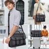 WITZMAN Messenger Bag for Men Crossbody Large Lightweight Shoulder Bag Nylon Satchel Bag With 15.6-inch LaptopB701 Silvery Grey view 2