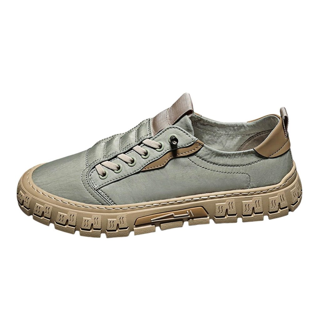 Mens Walking Shoes Men's Slip On Shoes Men's Fashion Sneakers Men's Casual Sports Shoes Comfortable Non Slip Sneakers (Green, 9)