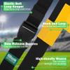 Hilhook Flag Football Belts, 14 Player Flag Football Set with 42 Flags for Kids Youth and Adults Training Equipment (Forest Green and Yellow) view 3