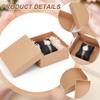 BENECREAT 6 Pack Kraft Paper Box, 5x5x2.2 Inch Jewelry Gift Boxes Cardboard Jewelry Boxes Kraft Case for Necklace Earring Storage, Wedding Christmas Party Favors view 4